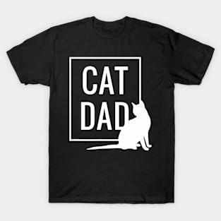 Cat Dad Funny Cat Owner Father Daddy Graphic T-Shirt